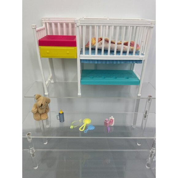 Mattel Barbie Baby Krissy Doll Nursery Playset Accessories - Picture 1 of 8